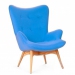 Кресло дизайнерское Флорино ткань голубой9 (синий)
