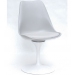 Дизайнерський стілець Milan base wiete+світло-сірий