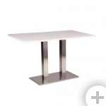 Стол для столовой Пирео 120х80 HPL белый